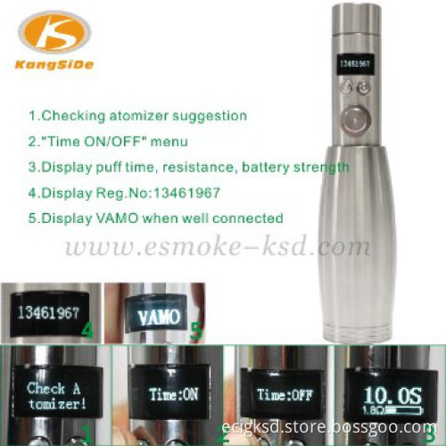 Big vapor 26650 vamo series stainless steel KSD e-cigarette e-Bowl